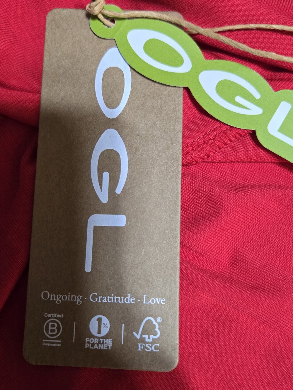 OGL Size S Vibrant Red Cross-cross Neckline Maxi Dress, Built-in Brami Bra NWT - Picture 2 of 10